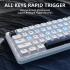 ATTACK SHARK X65 HE 65% Wired Magnetic Gaming Keyboard White ATTACK SHARK X65 HE 65% Wired Magnetic Gaming Keyboard White